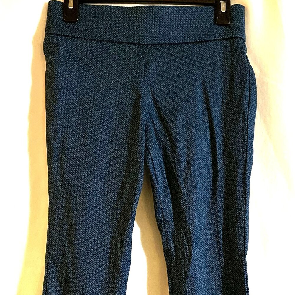 Womens Worthington Pants Size 2P Geometric Blue